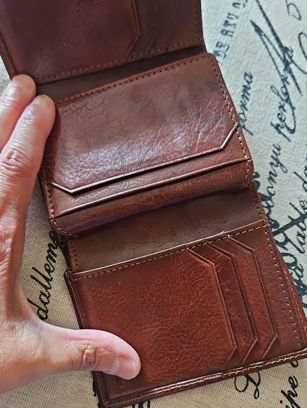 Pierre Cardin Brown Leather Bifold Wallet